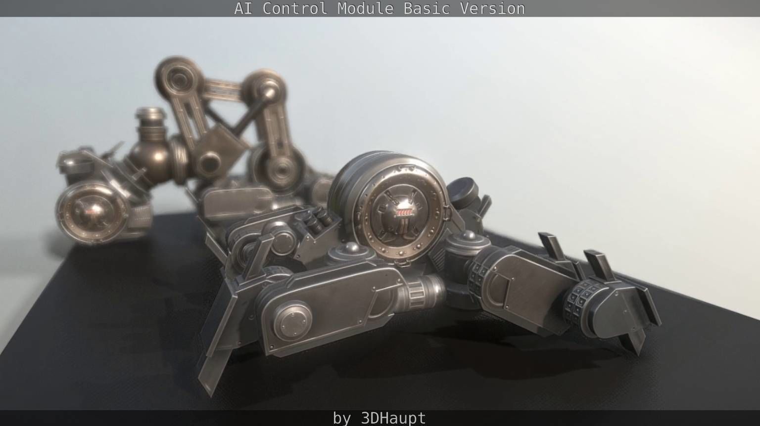AI Control Module Basic Version Low-poly 3D model_90