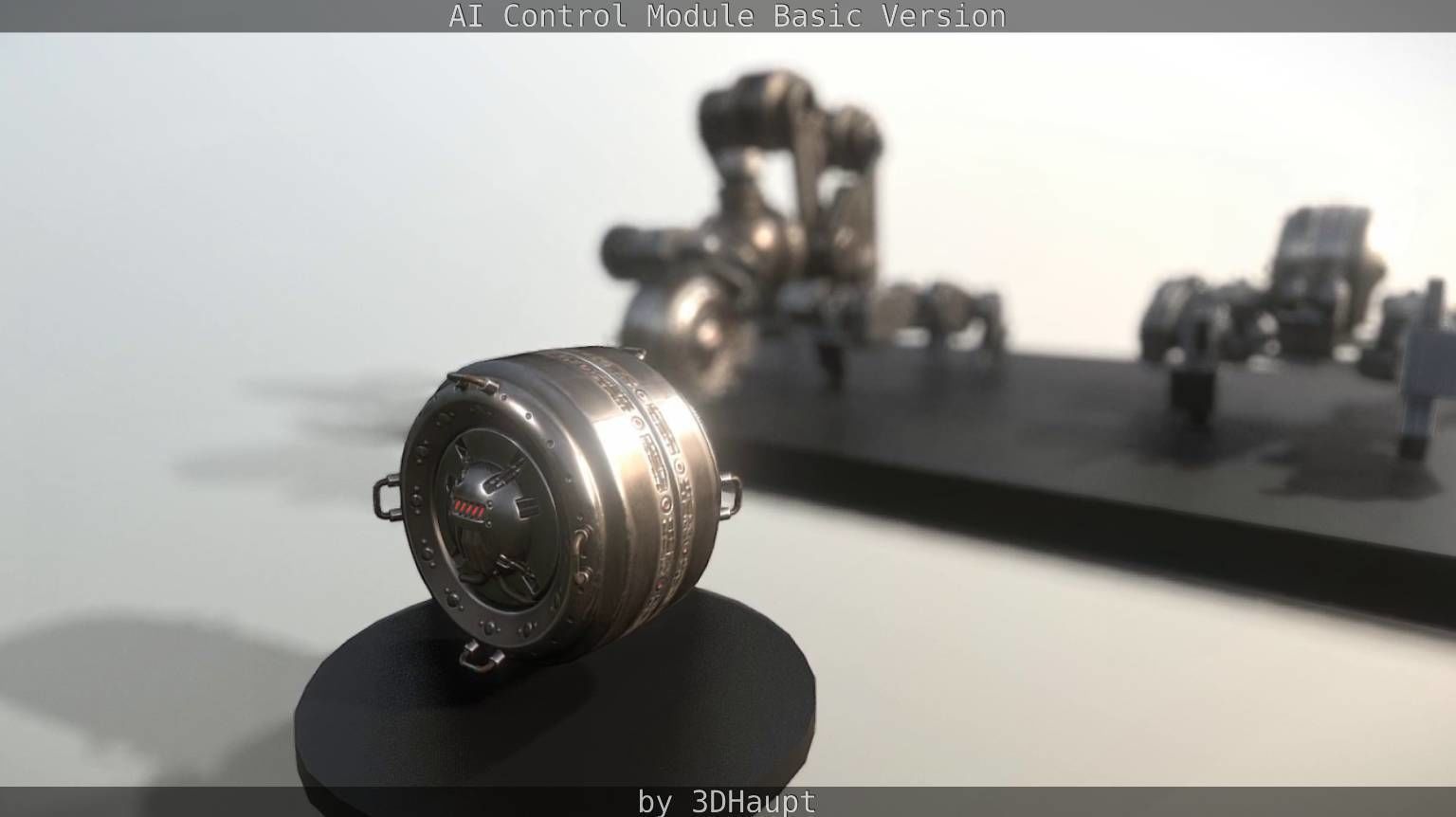 AI Control Module Basic Version Low-poly 3D model_69