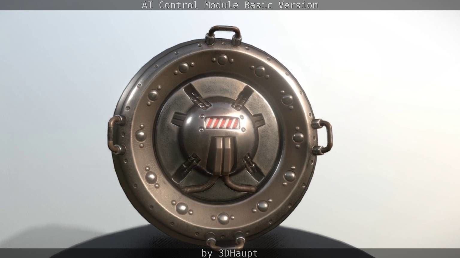 AI Control Module Basic Version Low-poly 3D model_17