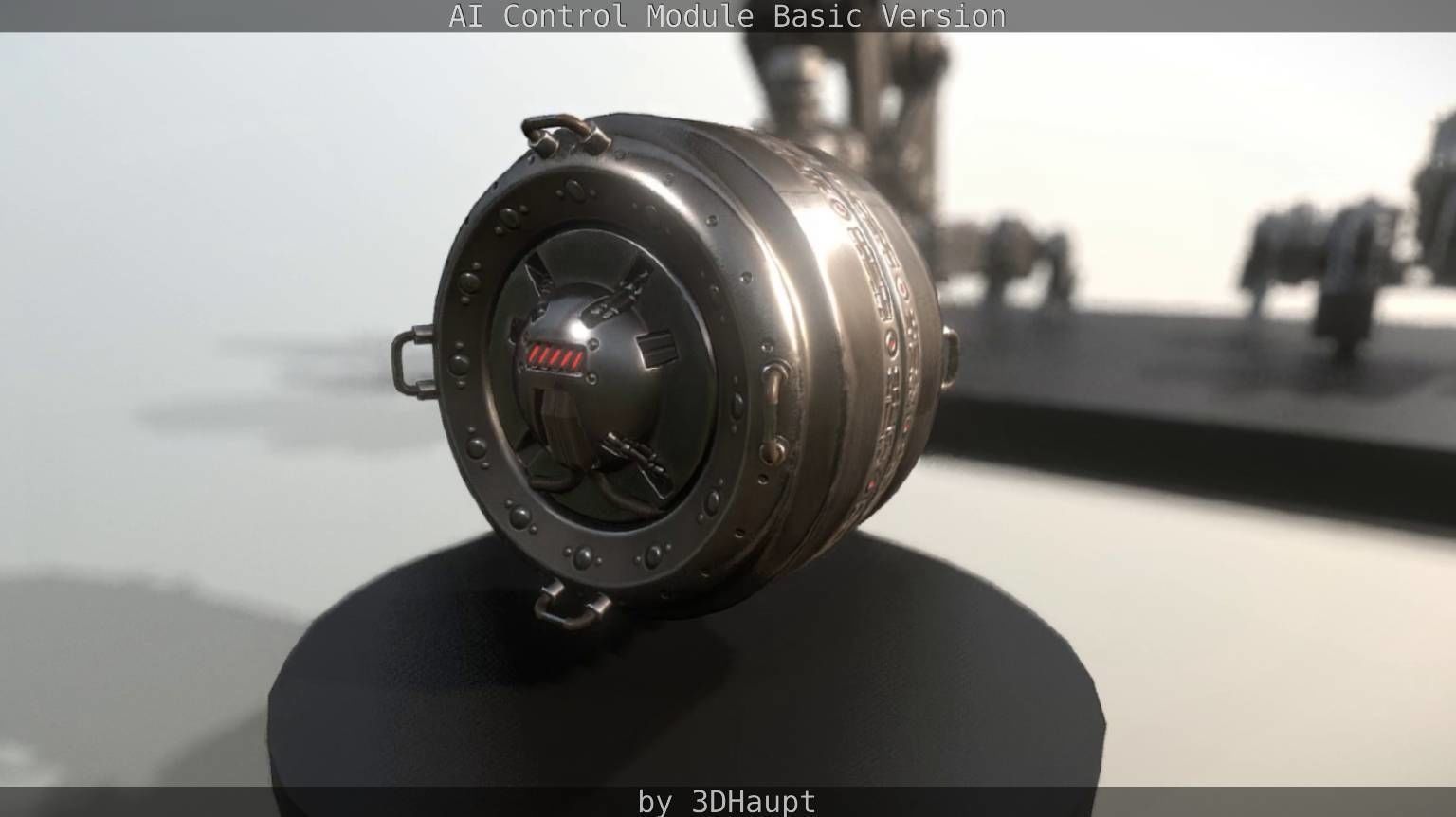 AI Control Module Basic Version Low-poly 3D model_65