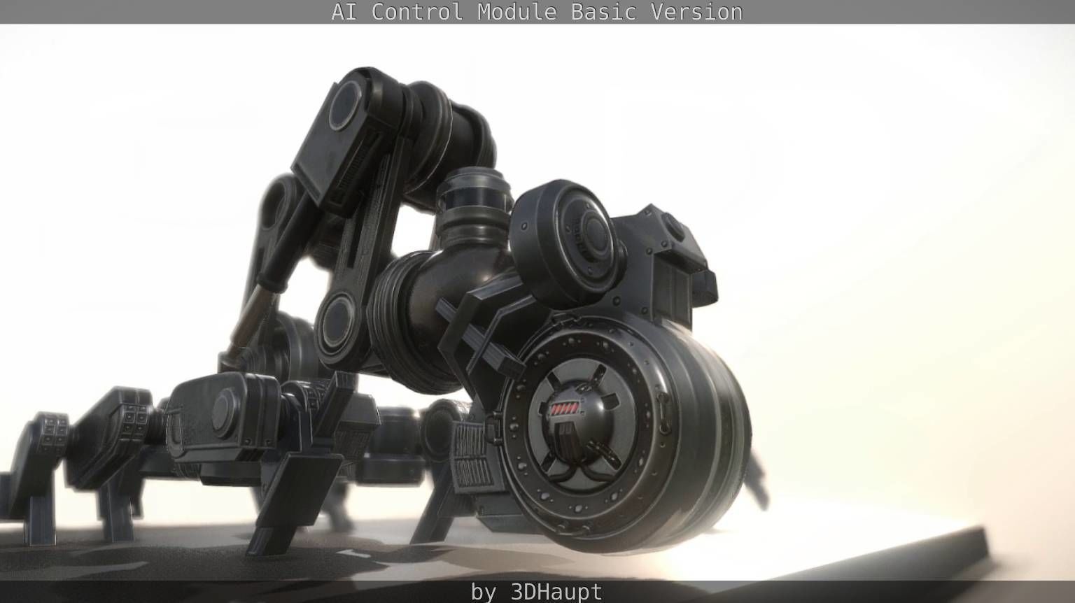 AI Control Module Basic Version Low-poly 3D model_78