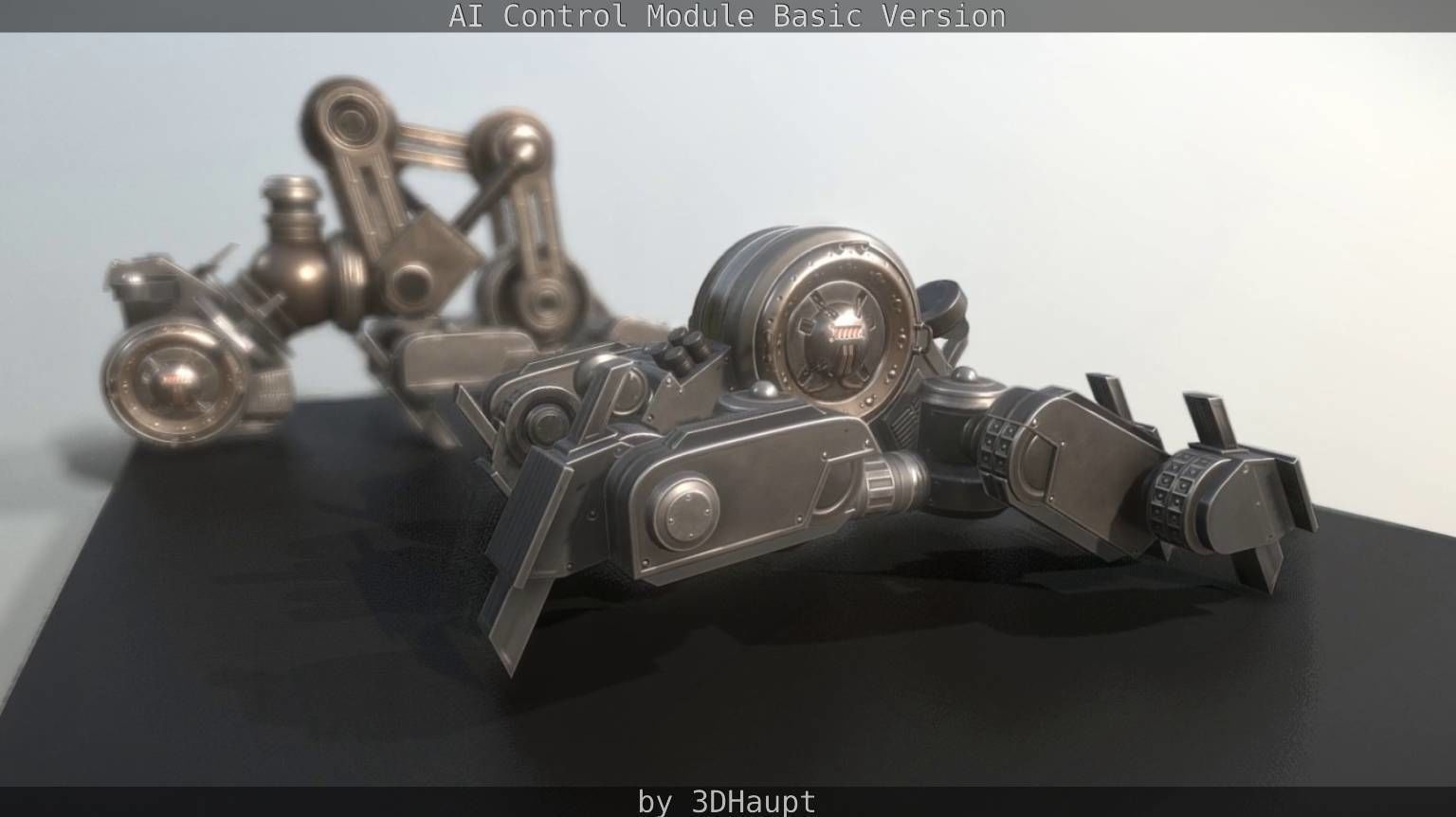 AI Control Module Basic Version Low-poly 3D model_91