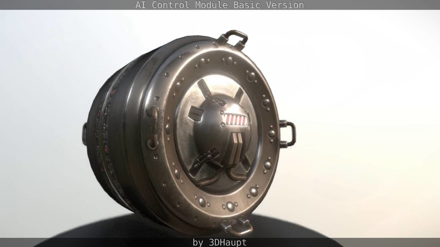 AI Control Module Basic Version Low-poly 3D model_18