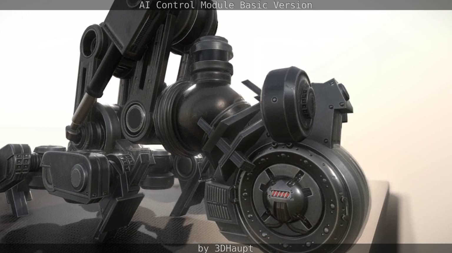 AI Control Module Basic Version Low-poly 3D model_76