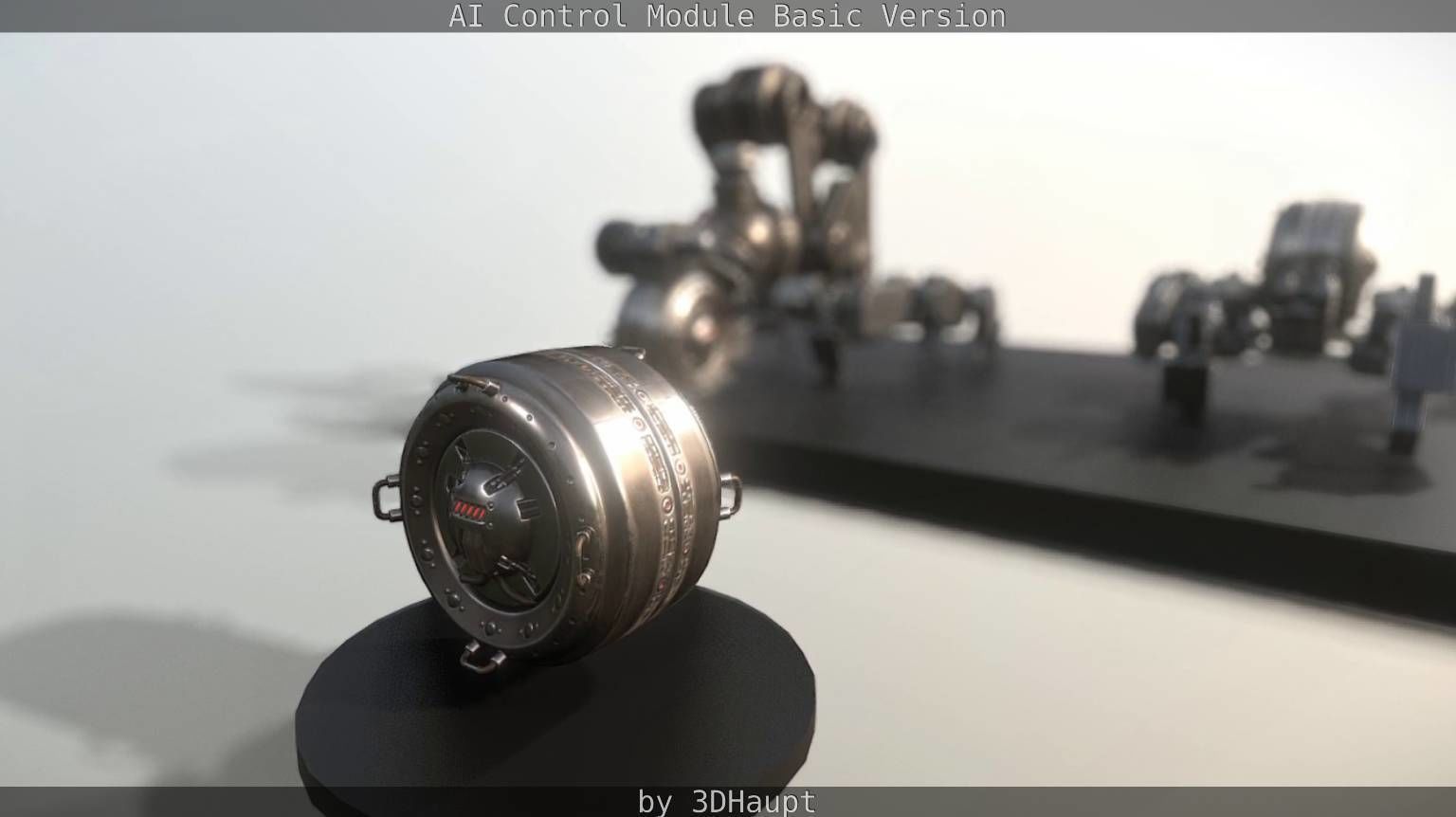 AI Control Module Basic Version Low-poly 3D model_68