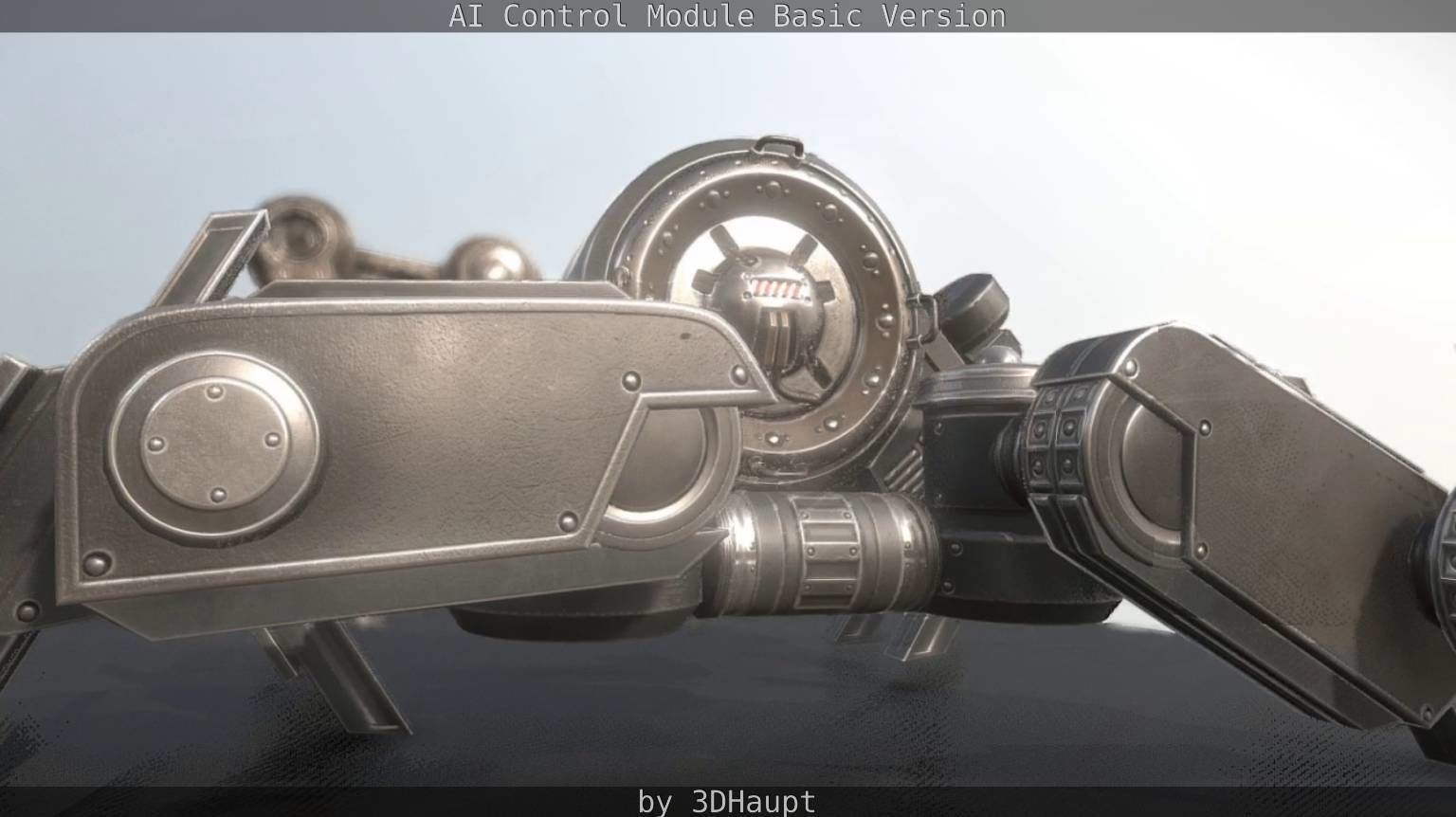 AI Control Module Basic Version Low-poly 3D model_85