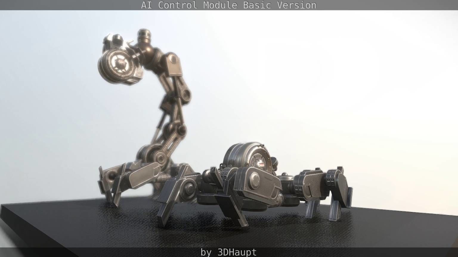 AI Control Module Basic Version Low-poly 3D model_104