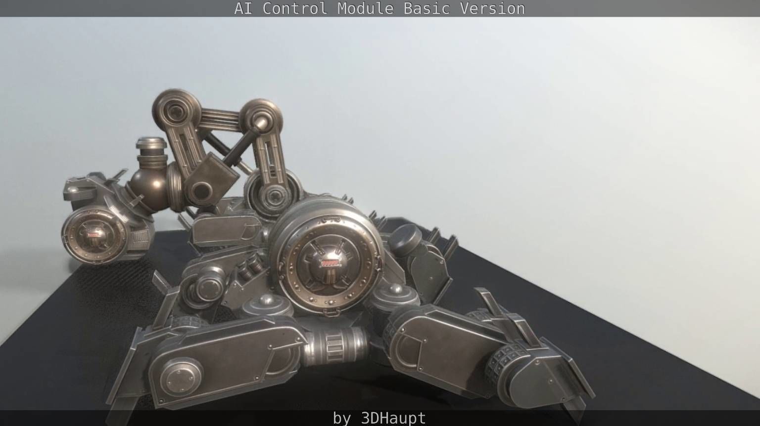 AI Control Module Basic Version Low-poly 3D model_89