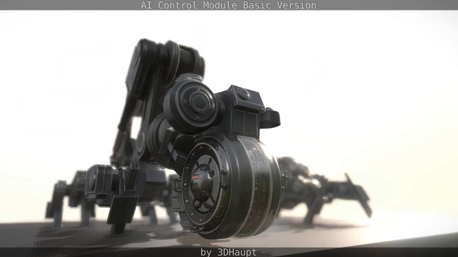 AI Control Module Basic Version Low-poly 3D model_81