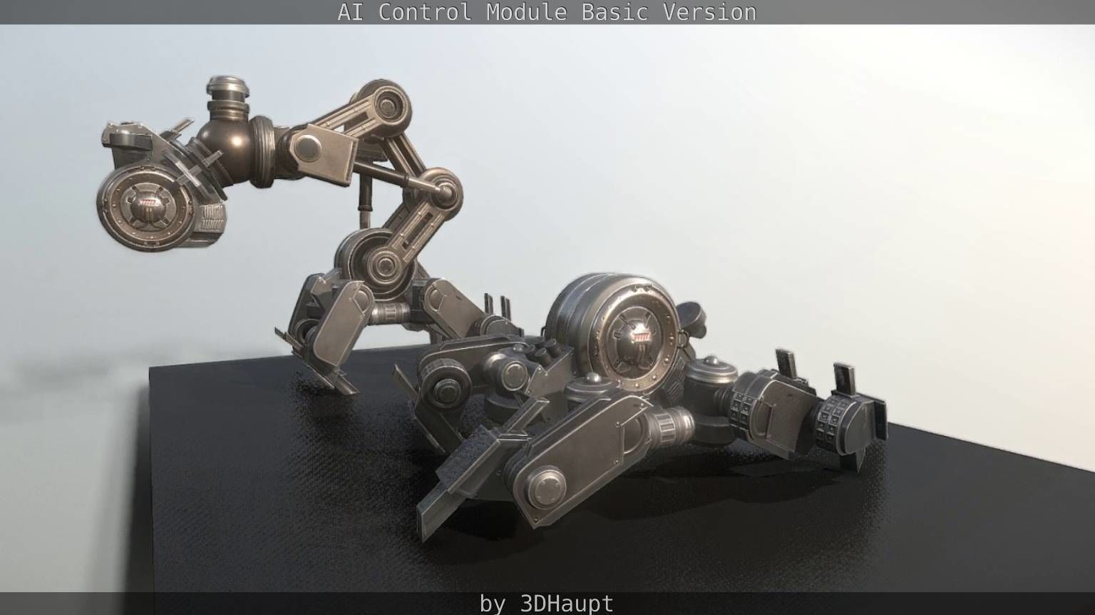 AI Control Module Basic Version Low-poly 3D model_99