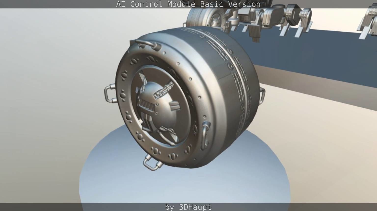AI Control Module Basic Version Low-poly 3D model_61