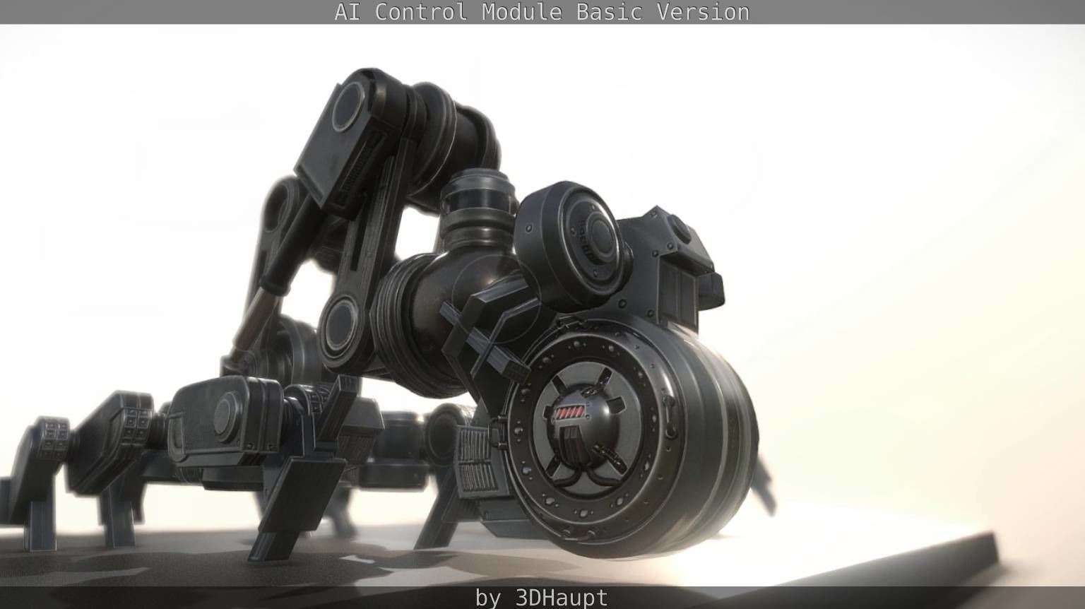 AI Control Module Basic Version Low-poly 3D model_79