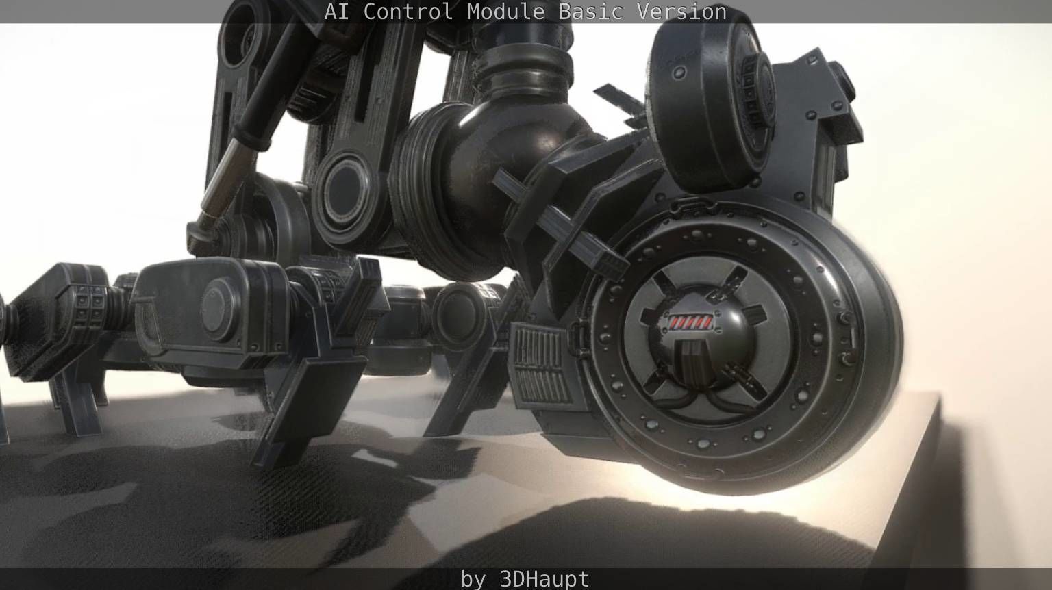 AI Control Module Basic Version Low-poly 3D model_75