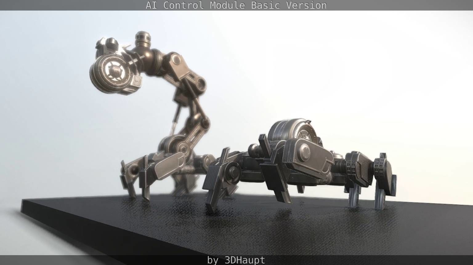 AI Control Module Basic Version Low-poly 3D model_101