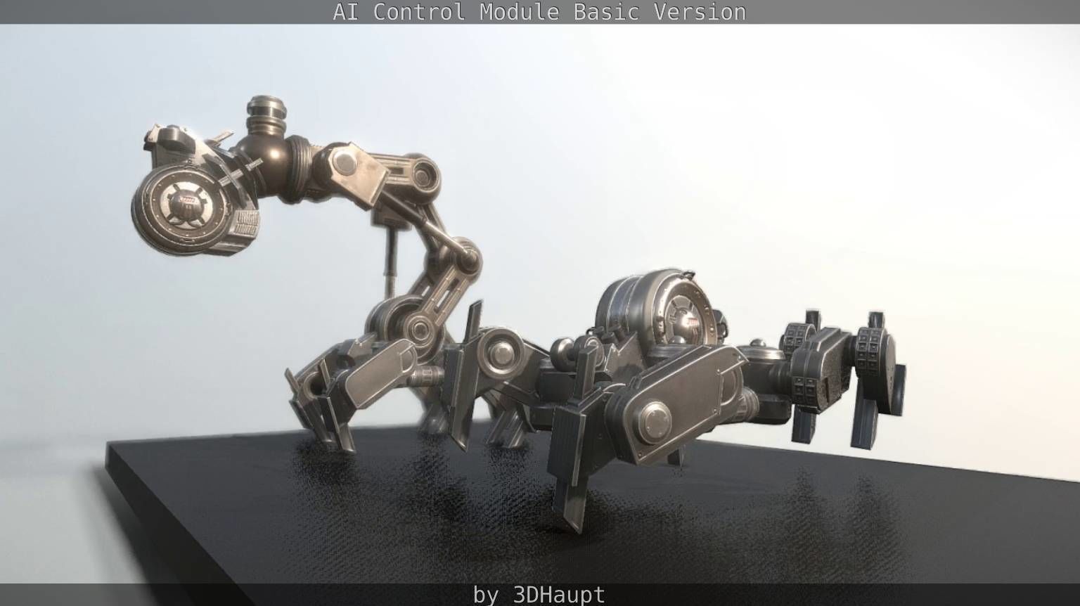 AI Control Module Basic Version Low-poly 3D model_100