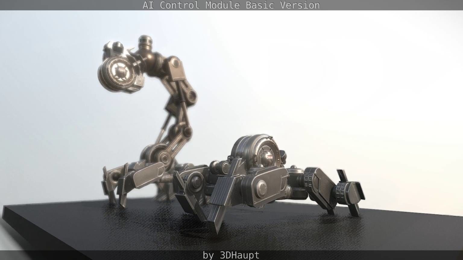 AI Control Module Basic Version Low-poly 3D model_102