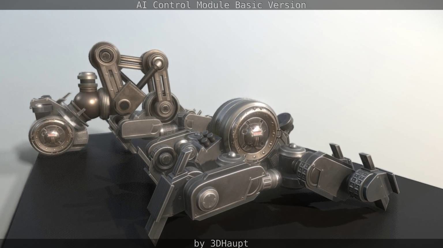 AI Control Module Basic Version Low-poly 3D model_92