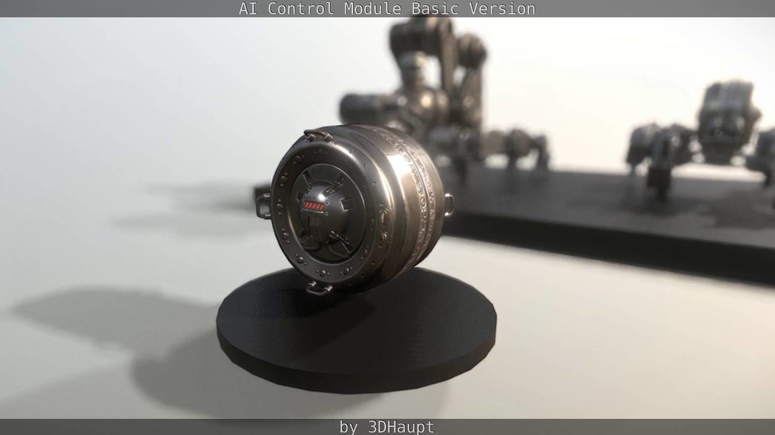 AI Control Module Basic Version Low-poly 3D model_66