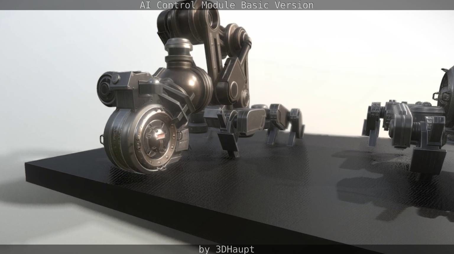 AI Control Module Basic Version Low-poly 3D model_72