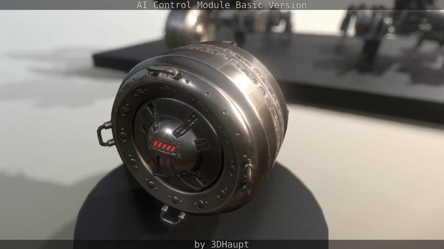 AI Control Module Basic Version Low-poly 3D model_49