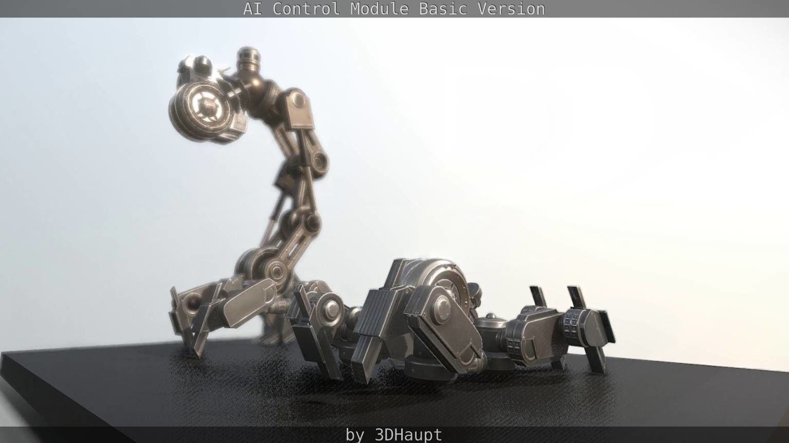 AI Control Module Basic Version Low-poly 3D model_105