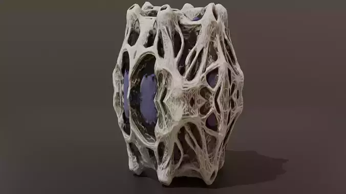 DVL3DStudio Corrupted Rock Low Poly Dark Fantasy Prop