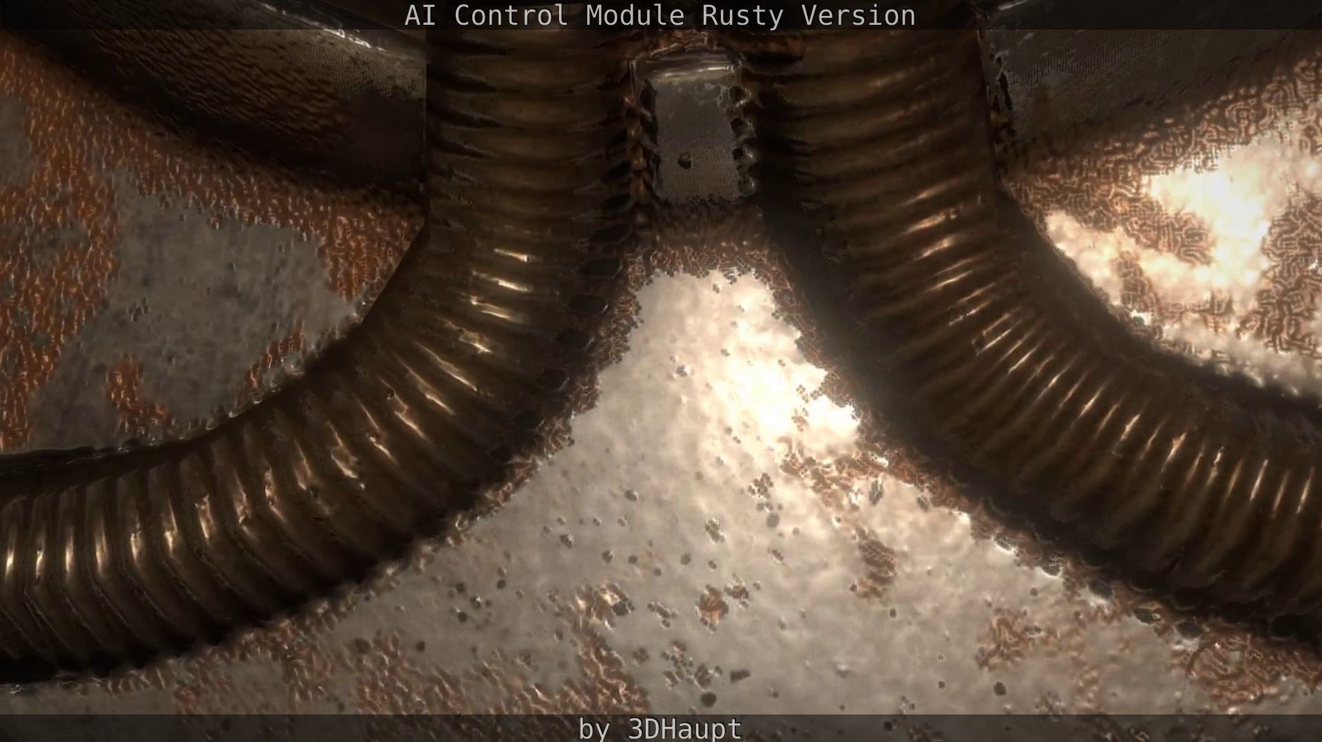 AI Control Module Rusty Version Low-poly 3D model_94