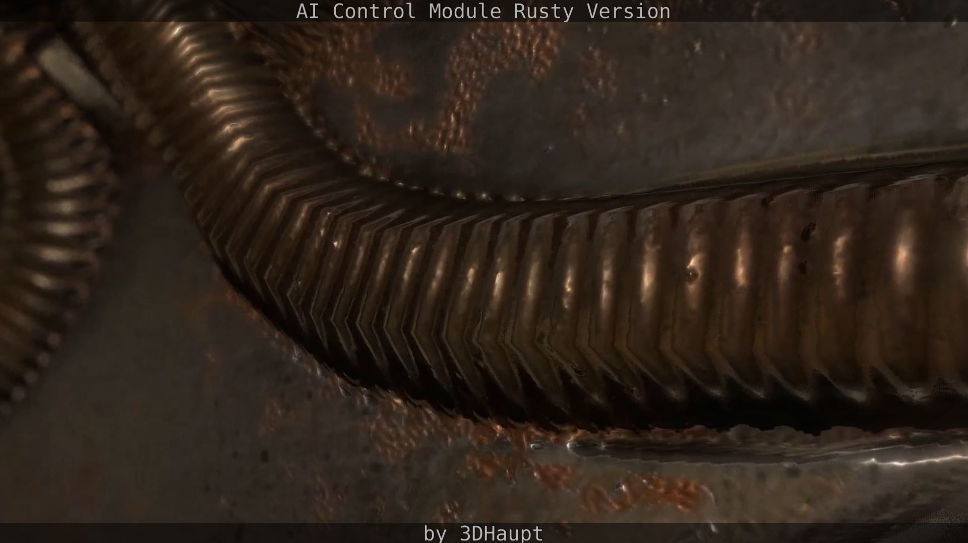 AI Control Module Rusty Version Low-poly 3D model_93