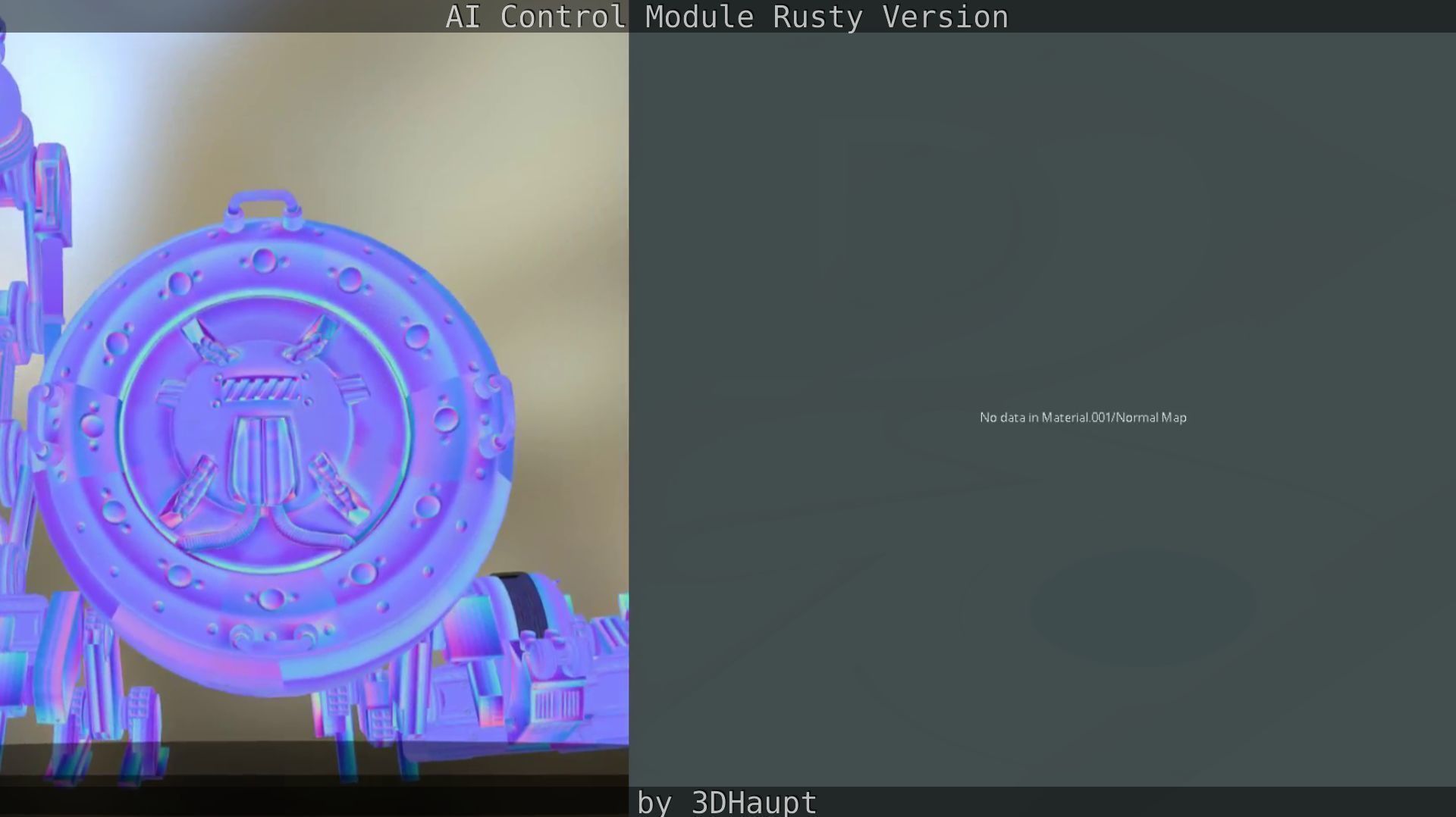 AI Control Module Rusty Version Low-poly 3D model_44