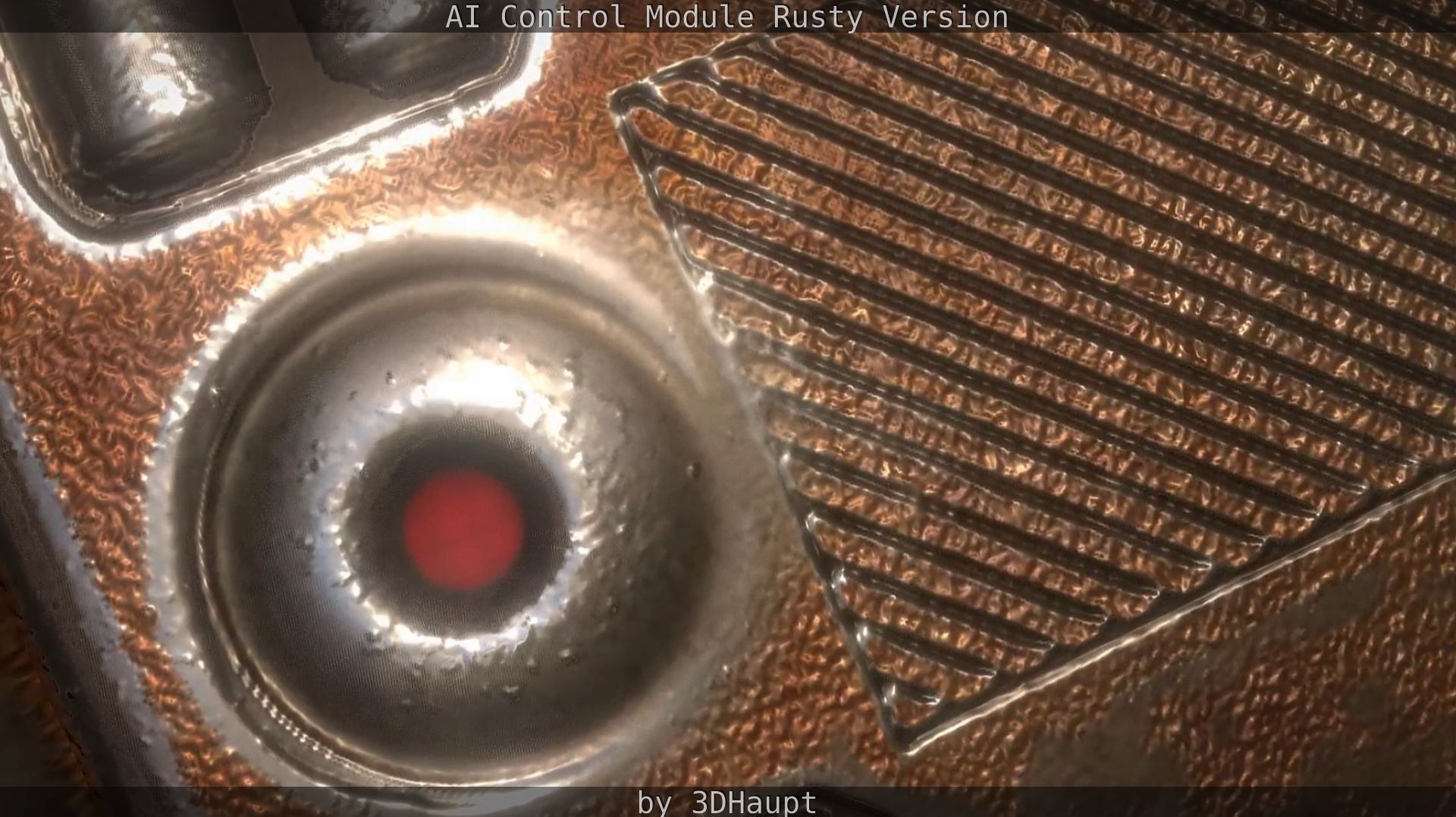 AI Control Module Rusty Version Low-poly 3D model_84