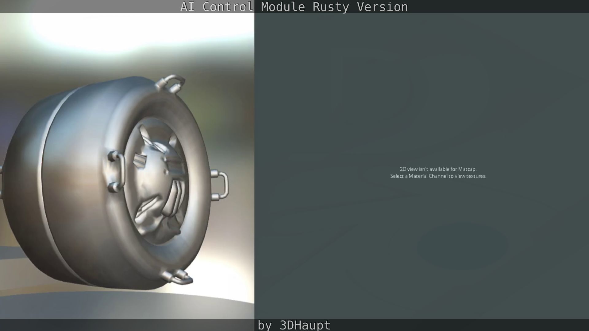 AI Control Module Rusty Version Low-poly 3D model_62
