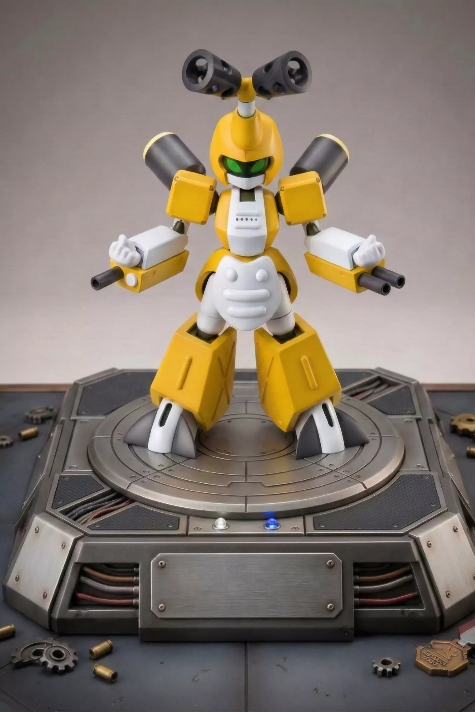 Metabee STL Classic Medabot Robot Statue High Detail Printable 3D print model