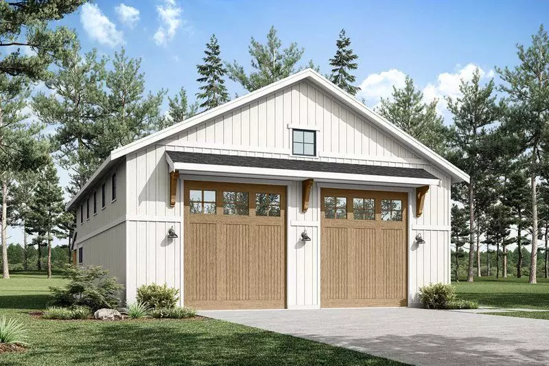 Modern Single Story Residence 3D model
