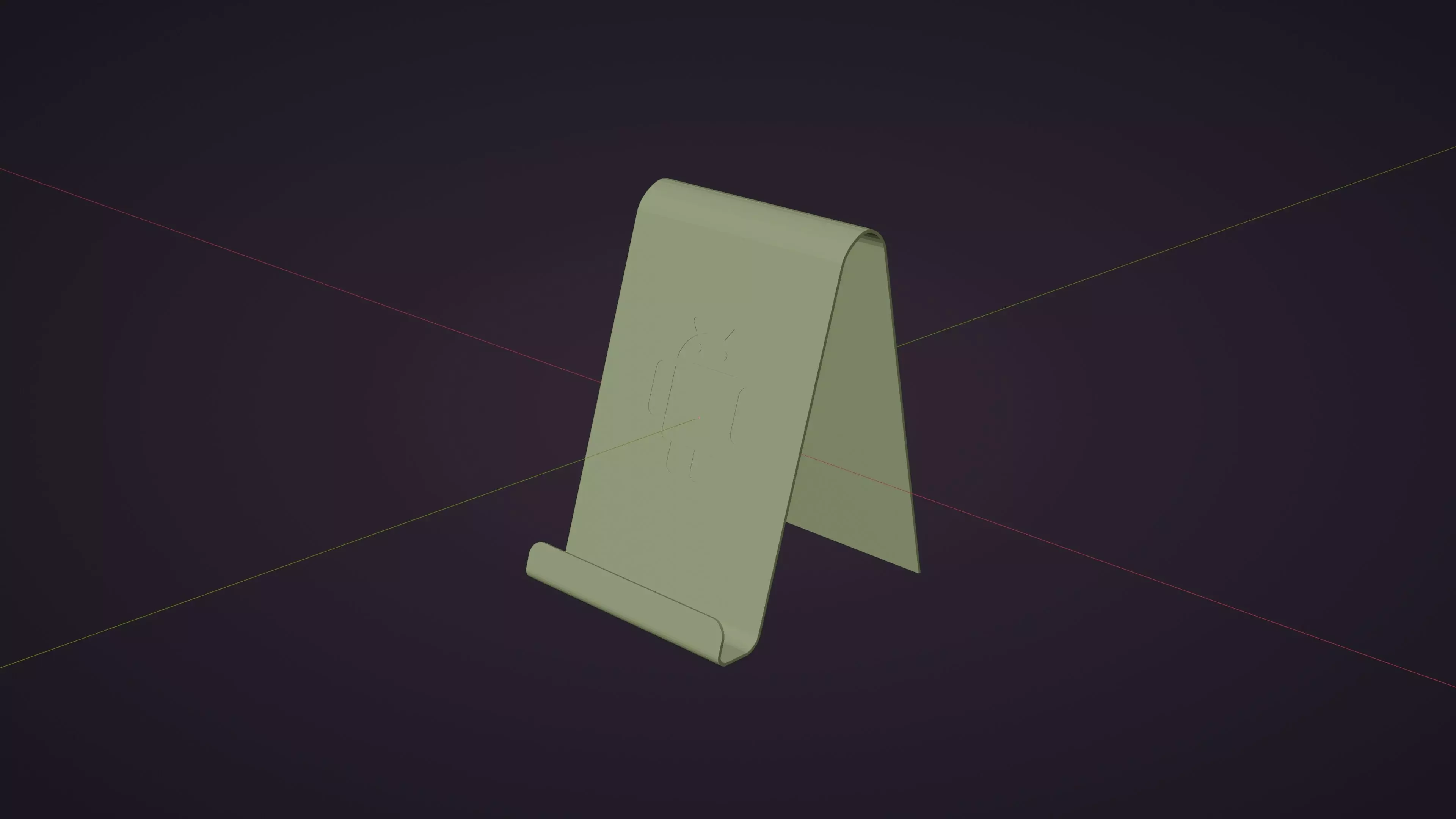 3D Printable Android Phone Stand Free 3D print model