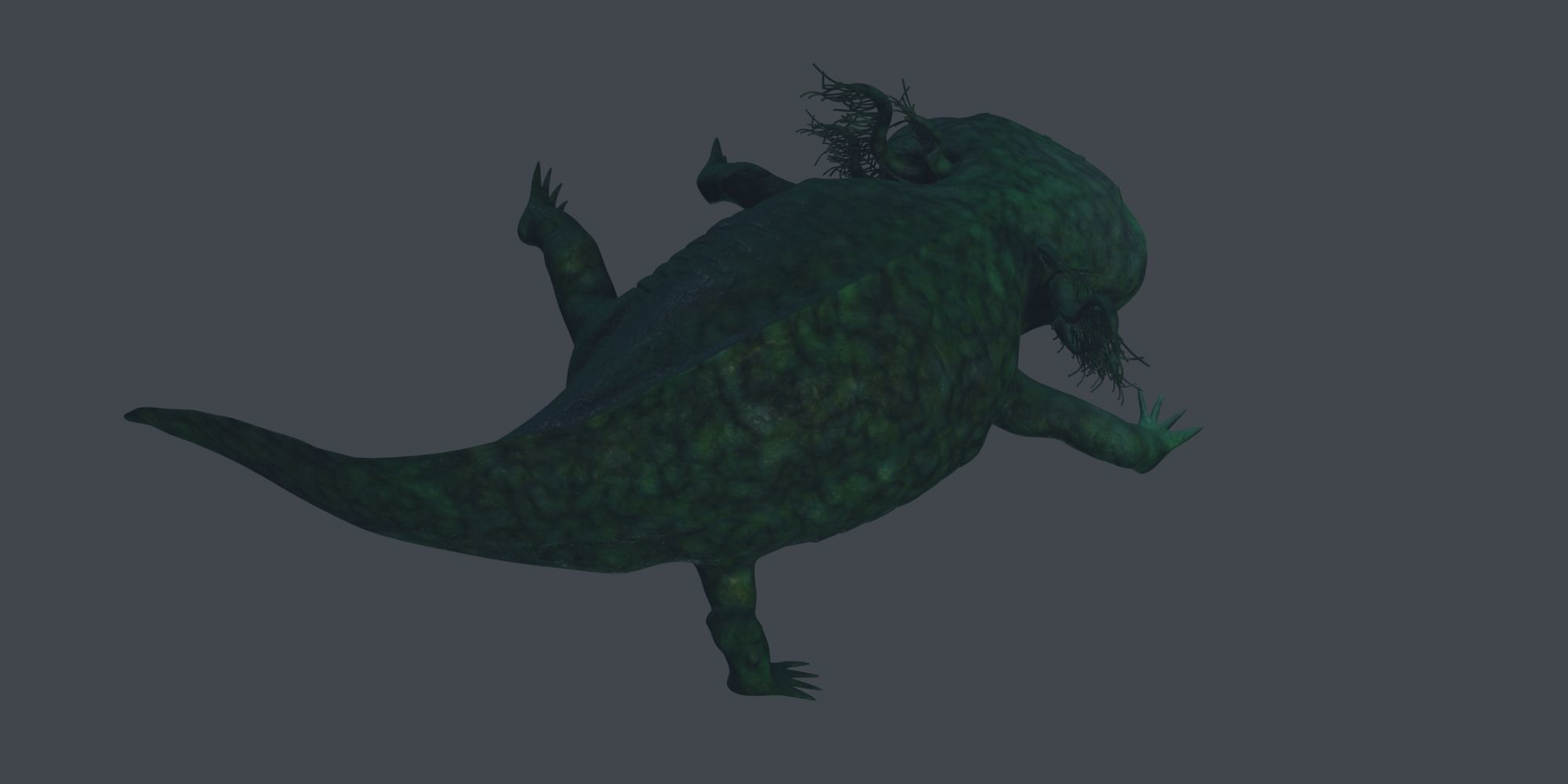 Axolotl 3D model fish Low-poly 3D model_3