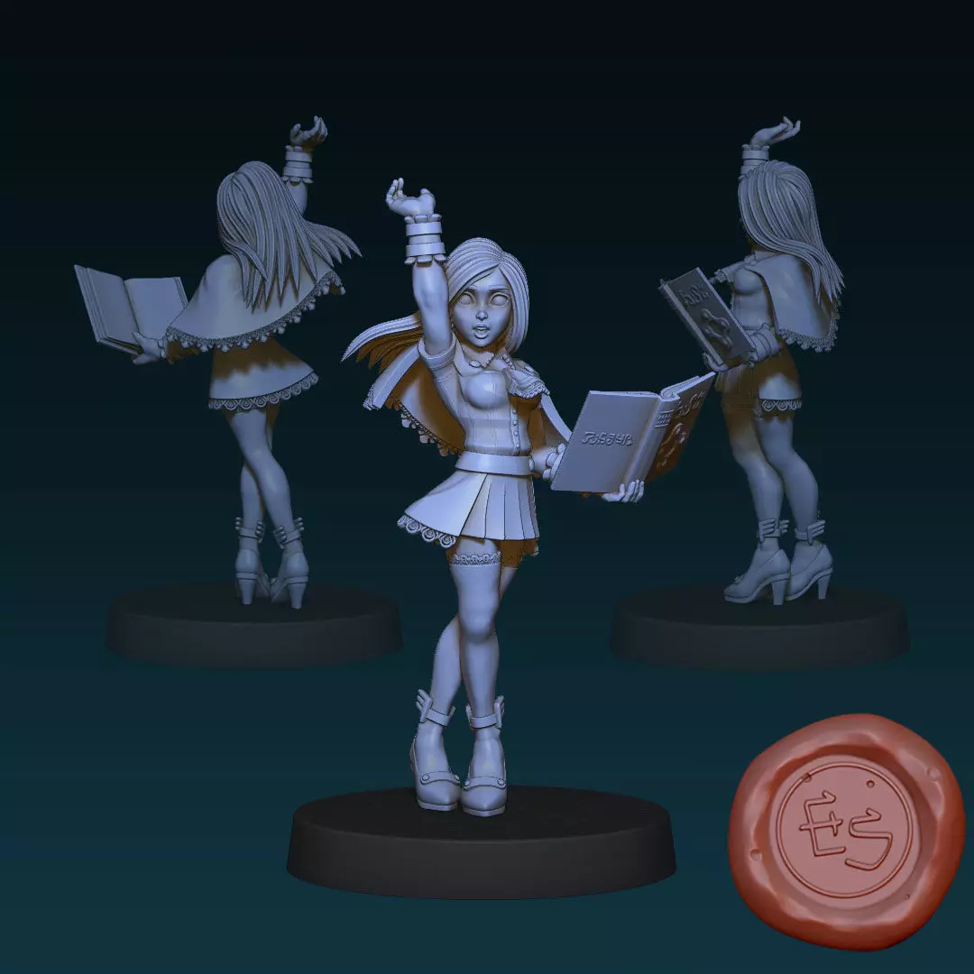 Charlotte Aulin - Castlevania - 32mm Miniature 3D print model