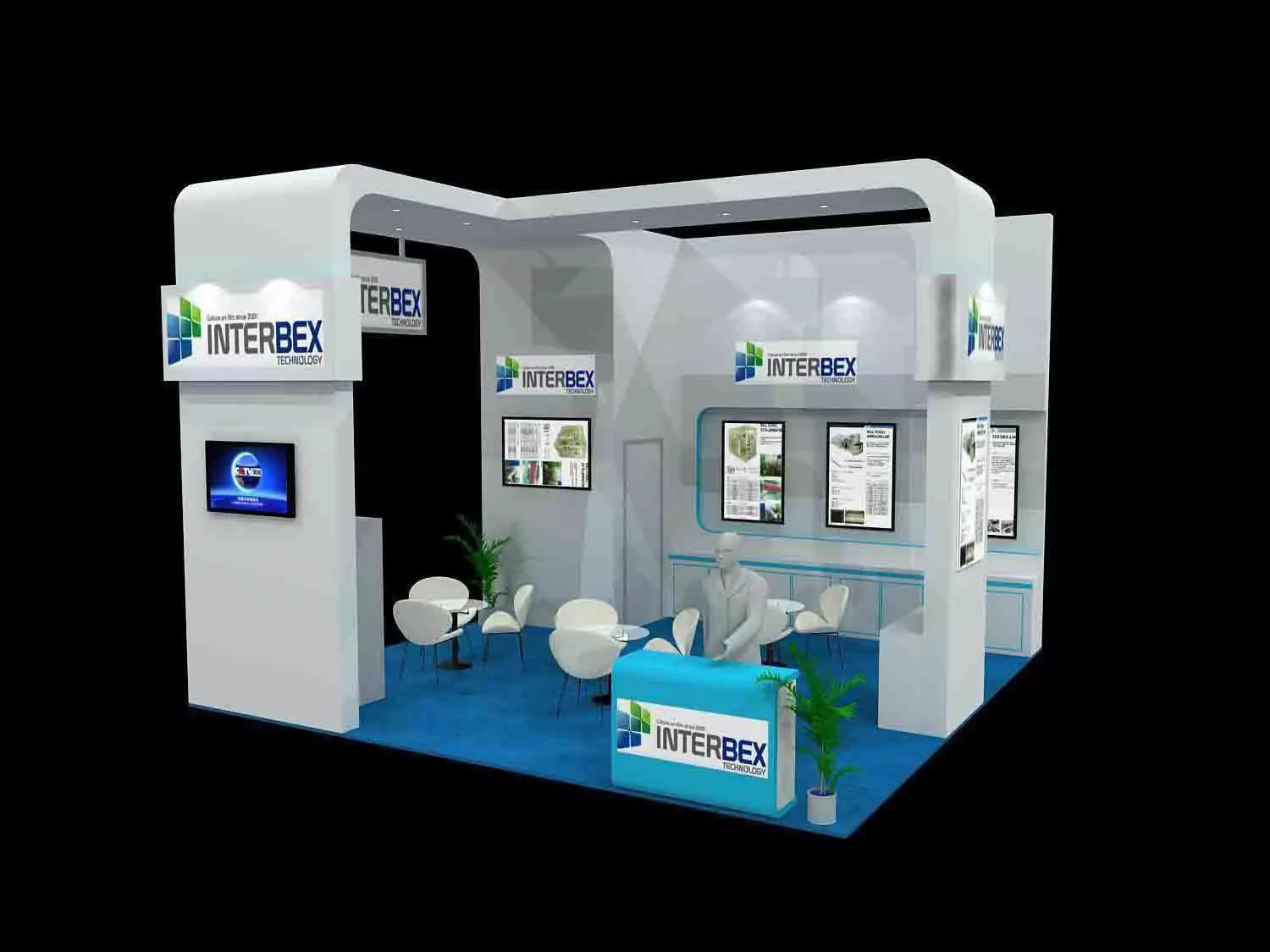 Exhibition - Area -6X6-3DMAX2009-46 3D model