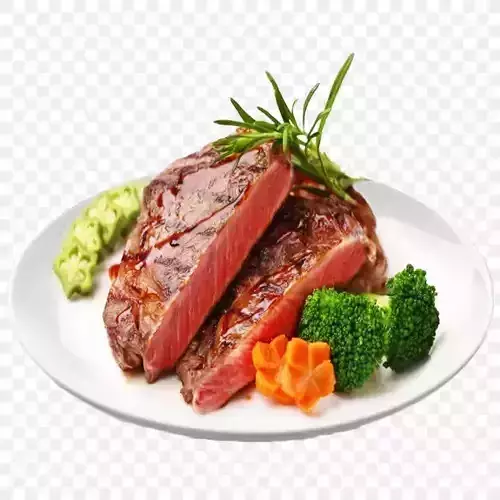 Realistic Beef Steak 3D Model  Raw Meat Food Asset  PBR Textured Low-poly 3D model 6
