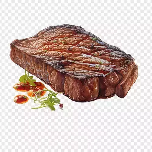 Realistic Beef Steak 3D Model Raw Meat Food Asset PBR Textured Low-poly 3D model