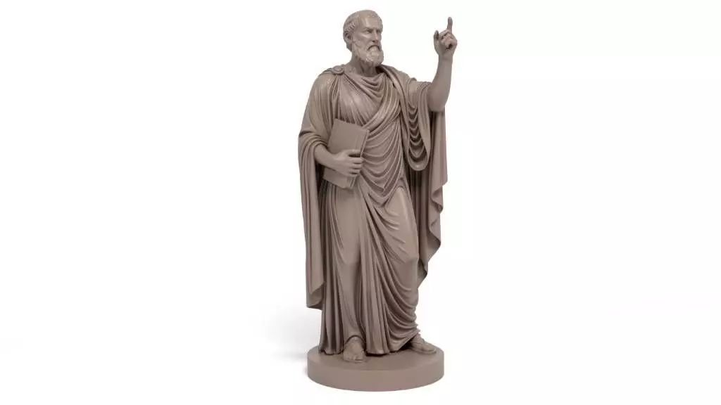 Aristotle statue 3D print model