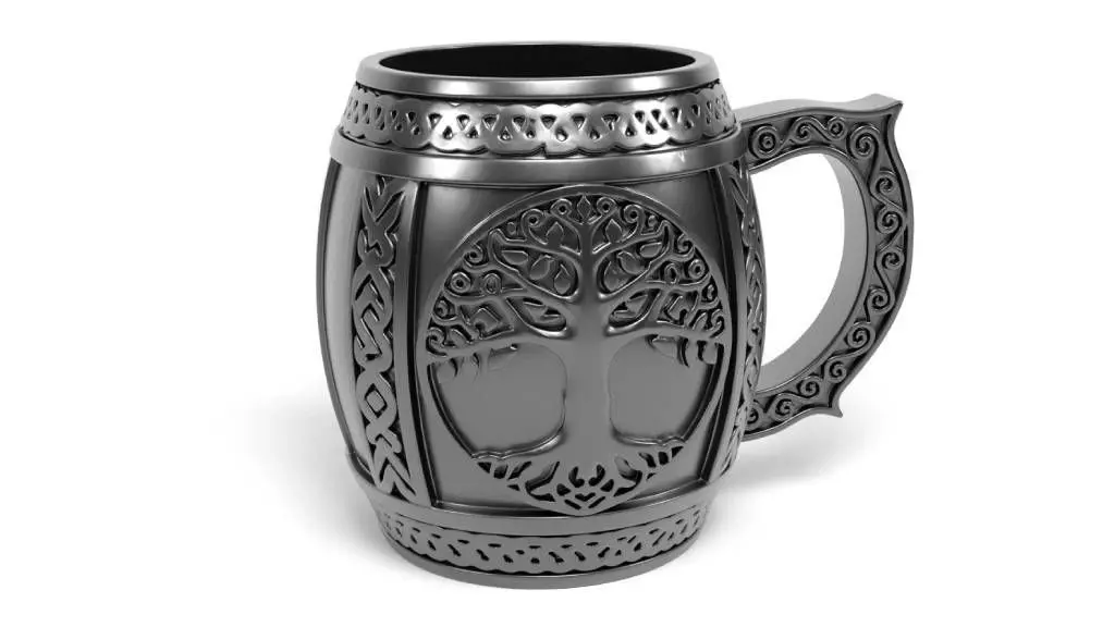 Celtic Viking Mug 4 3D print model