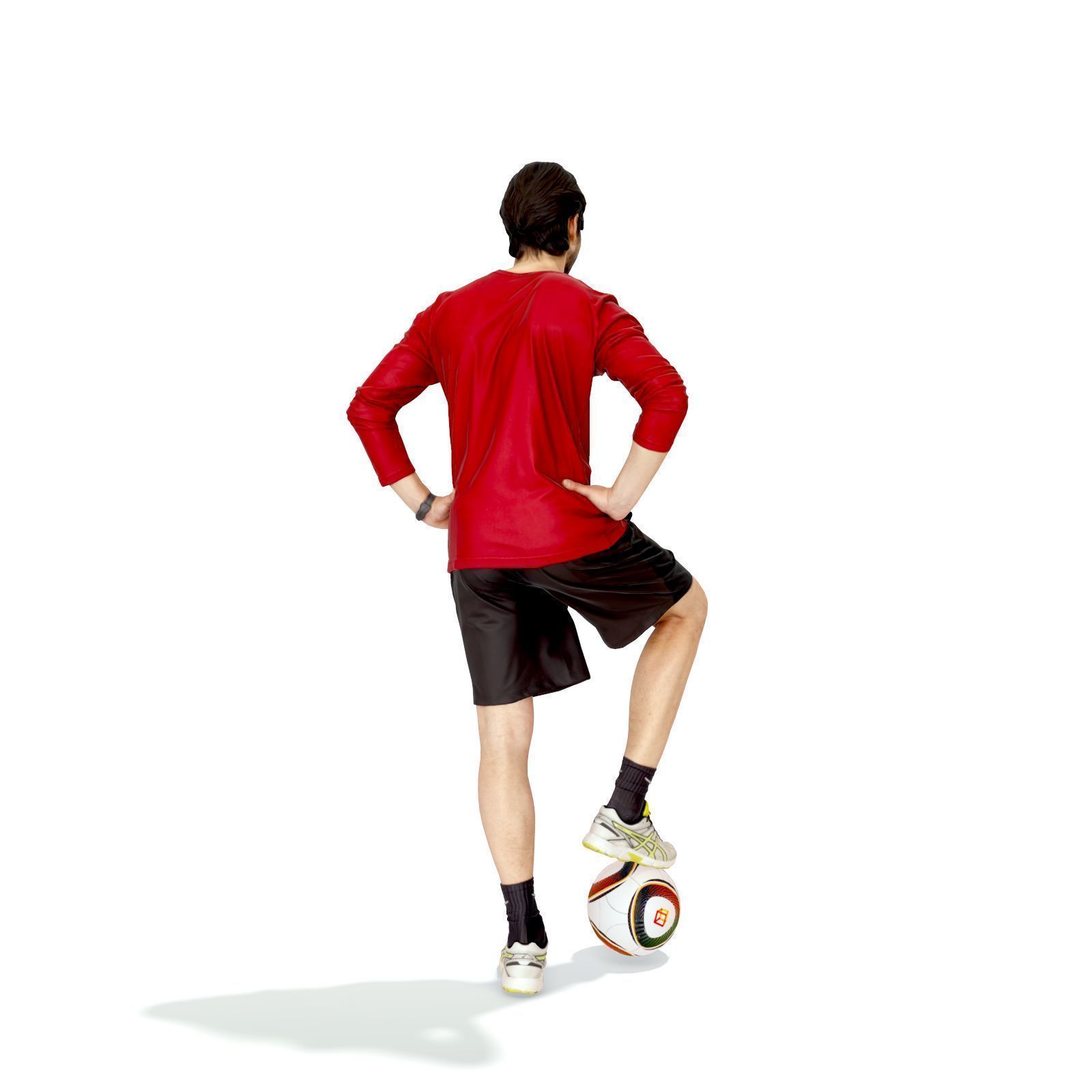 Standing Footbal Player SMan0312-HD2-O04P01-S Low-poly 3D model_4