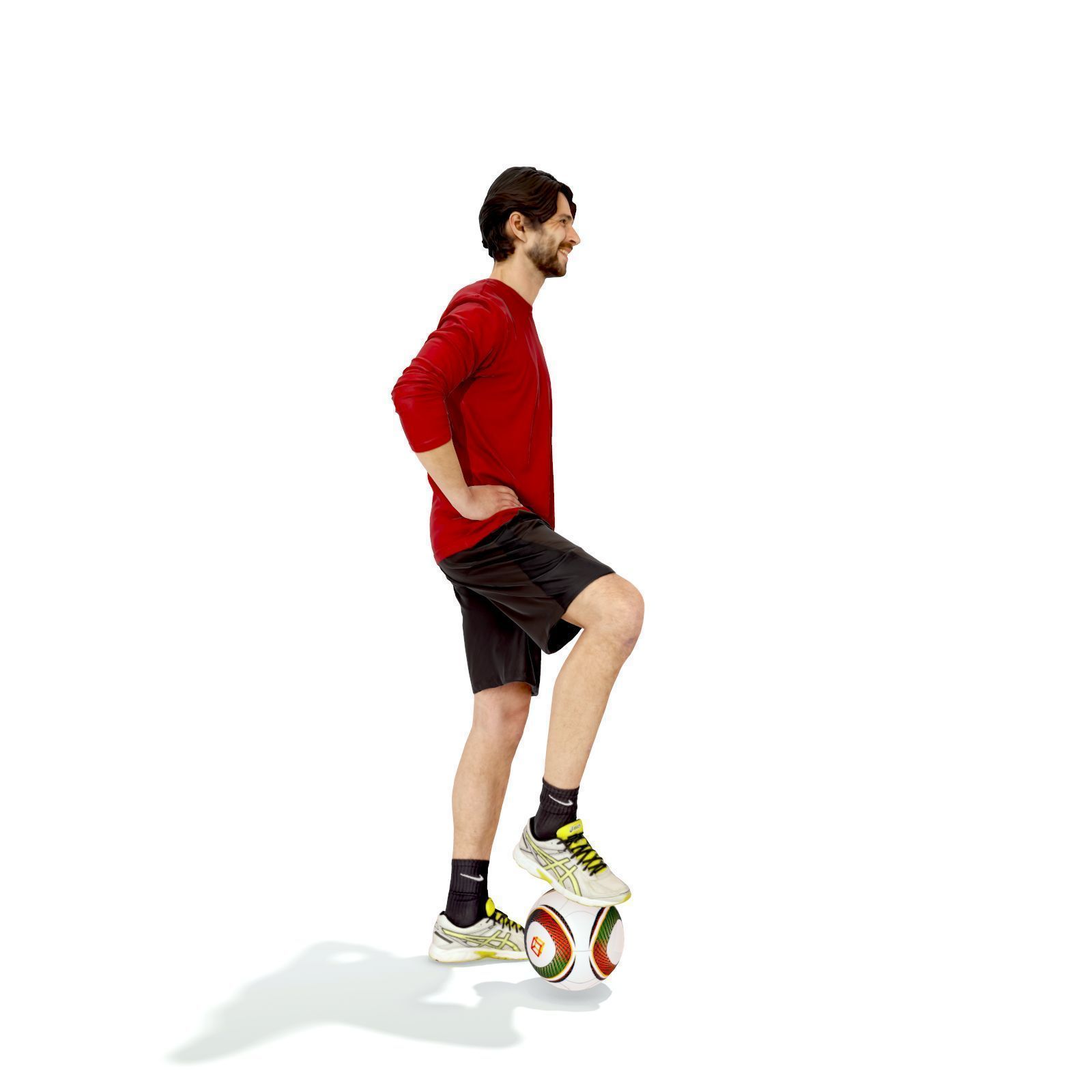 Standing Footbal Player SMan0312-HD2-O04P01-S Low-poly 3D model_2