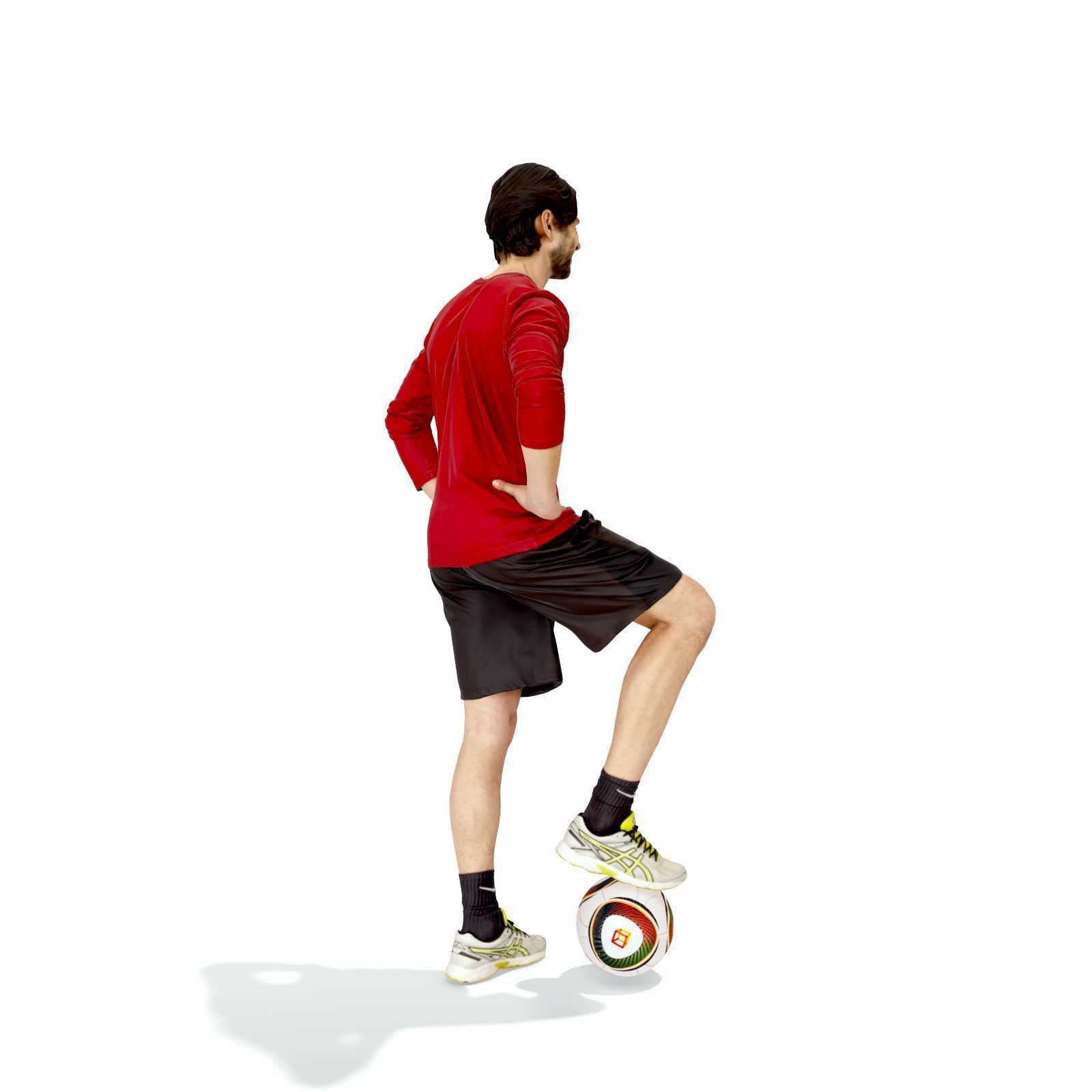 Standing Footbal Player SMan0312-HD2-O04P01-S Low-poly 3D model_3