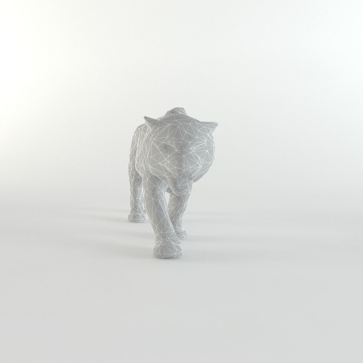 Tiger Low poly Mammal Wild Africa Lion Lowpoly Low-poly 3D model_3