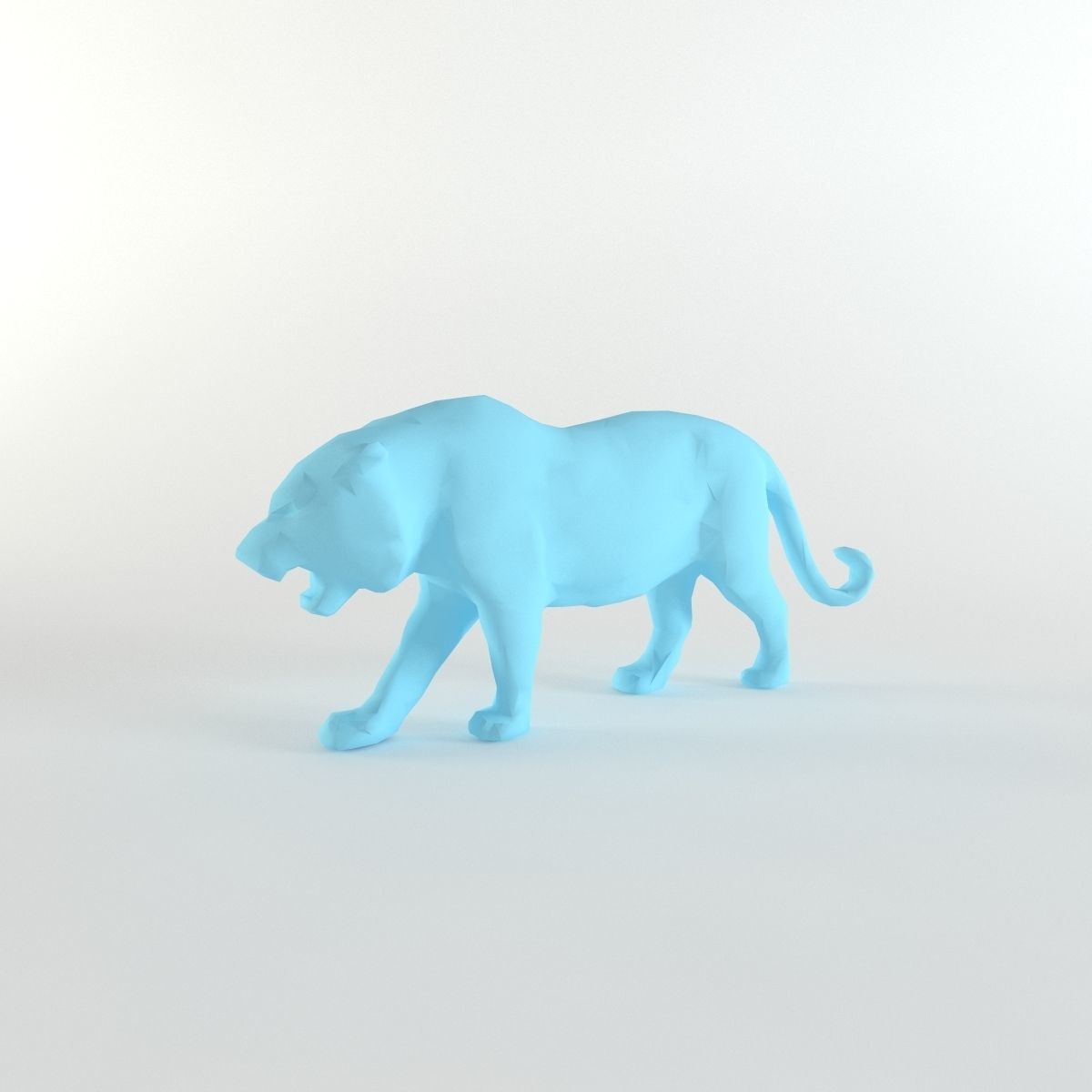 Tiger Low poly Mammal Wild Africa Lion Lowpoly Low-poly 3D model_2