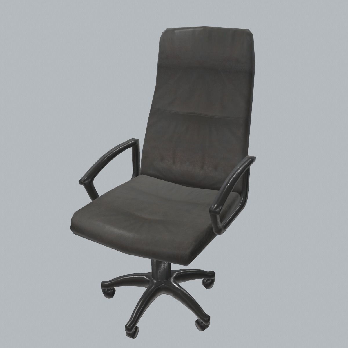 Office Chair Low Poly Low-poly 3D model_0