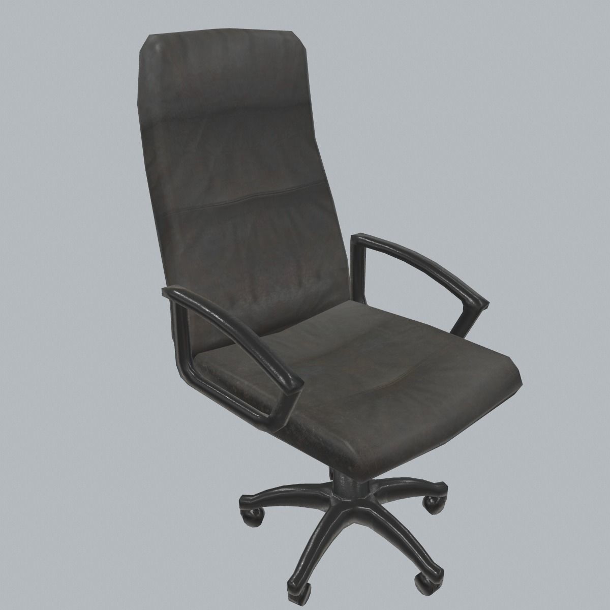 Office Chair Low Poly Low-poly 3D model_1