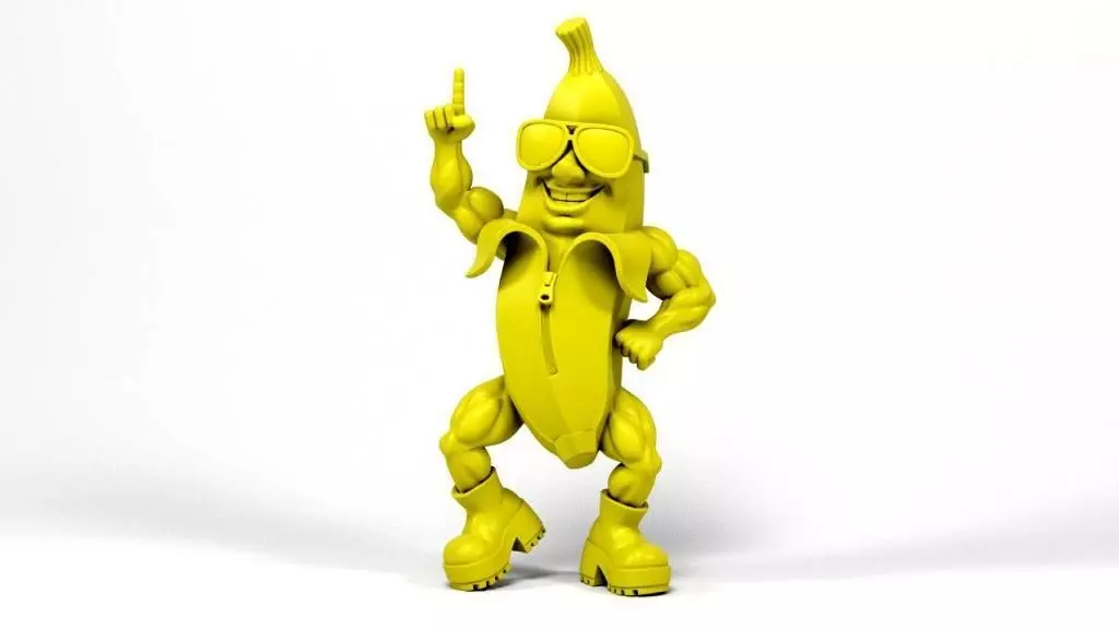 The dancing banana 3D print model