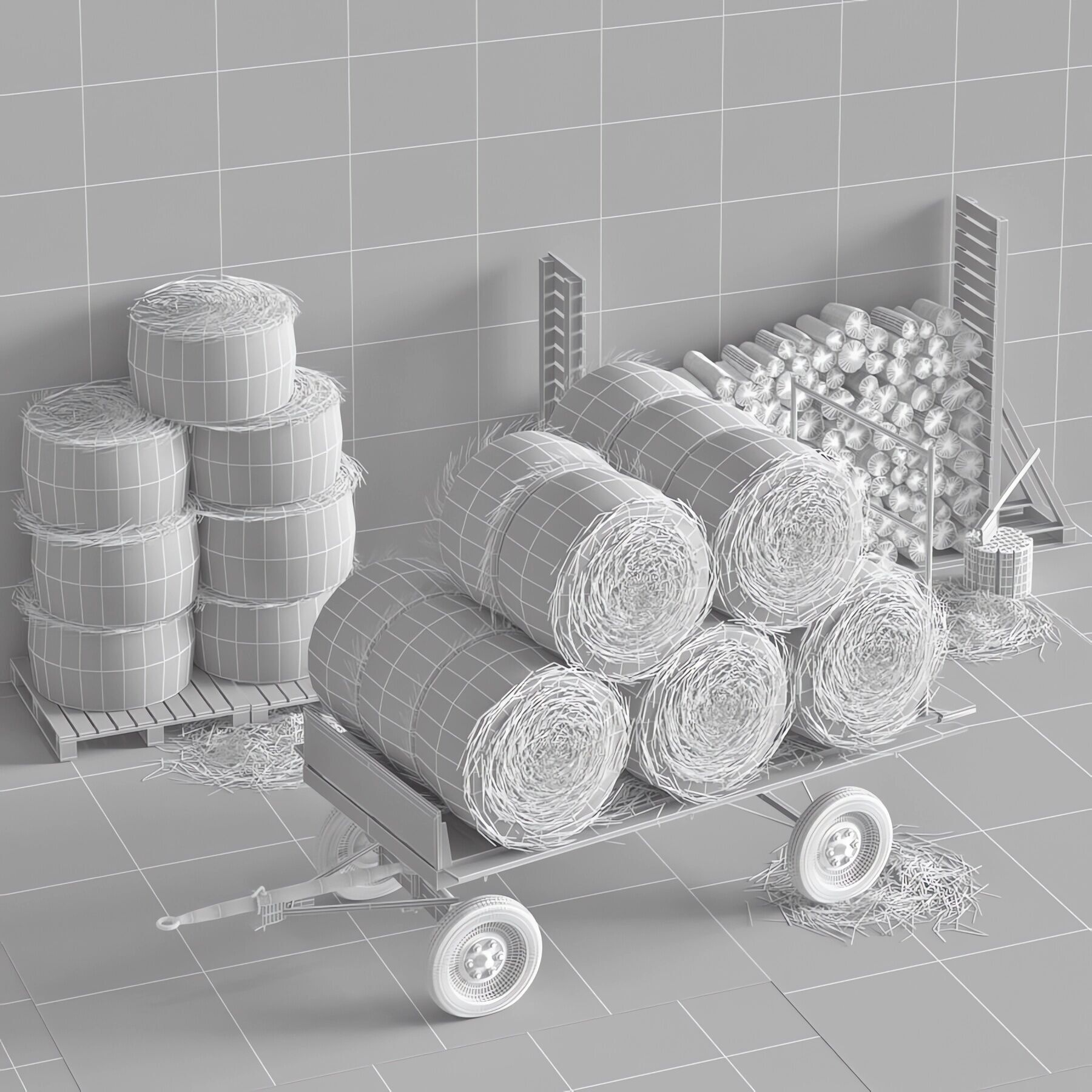 Chez le fermier 3D model_2